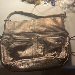 BRIGHTON 👛 bronze metallic hobo shoulder bag